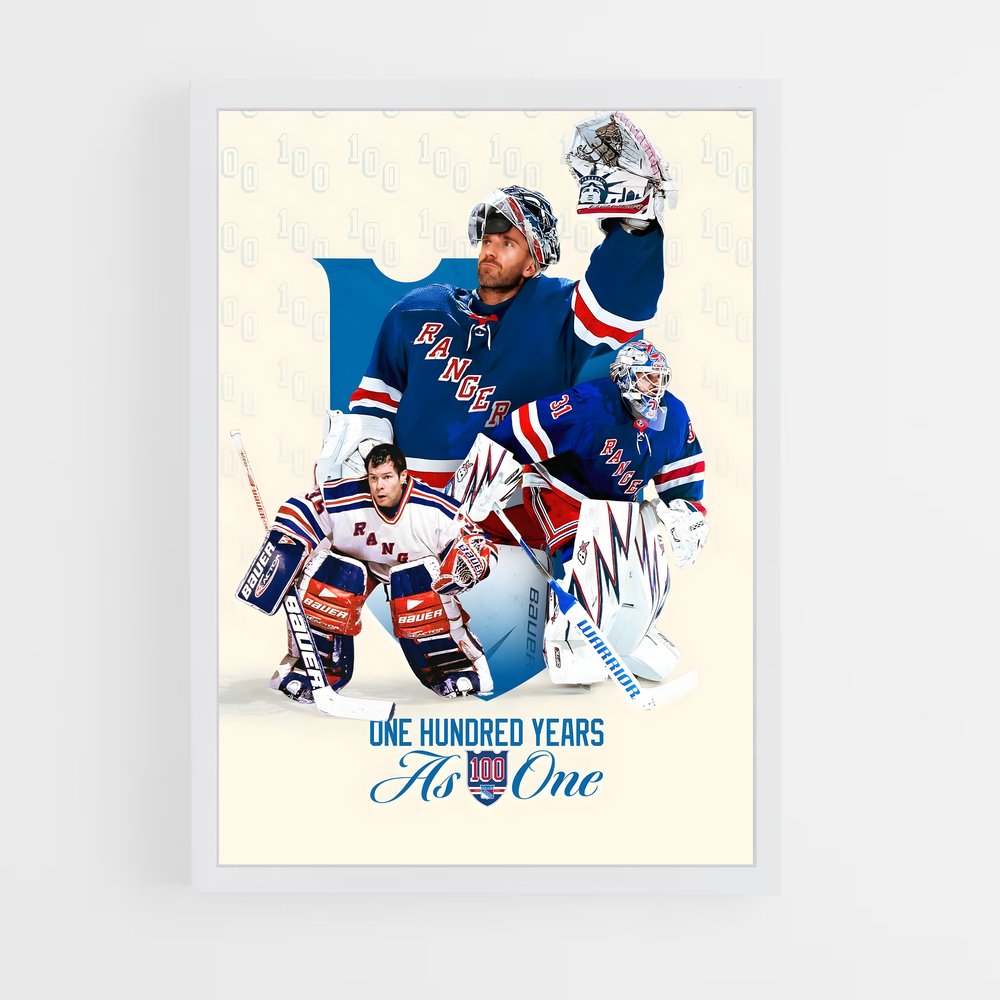 Poster Rangers au Sommet – affiche Hockey sur glace (vue 3)